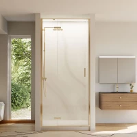 Душевая дверь Veconi Vianno VN73G-100-01-C4 100 см, профиль золотой матовый, стекло прозрачное