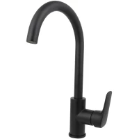 Смеситель для кухни Aquatek Вега AQ1082MB черный матовый