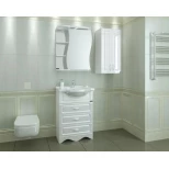 Комплект мебели белый глянец 60 см Санта Верона 700116 + CATYPH60 + 101016