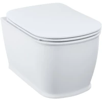 Унитаз подвесной IDDIS Oxford OXFRDSEi25 безободковый, с сиденьем микролифт, белый