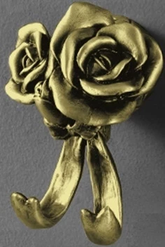 Крючок двойной бронза Art&Max Rose AM-0912-B