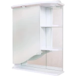 Изображение товара зеркальный шкаф 60x71,2 см белый глянец l onika виола 206003