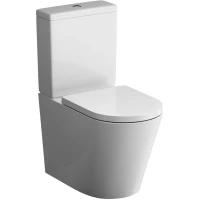 Унитаз-компакт Am.Pm Func C8F8600SC безободковый, с сиденьем микролифт, белый