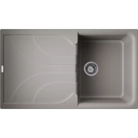 Кухонная мойка Omoikiri Tetogranit Yasugata 86-GR 4993546 86x50 см, ленинградский серый