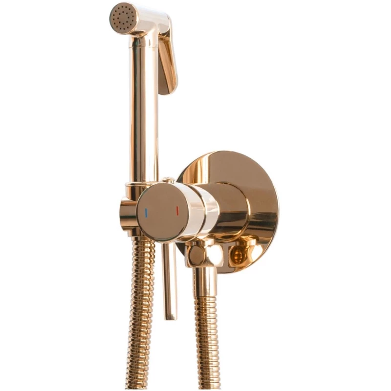 Гигиенический душ Rea Loop REA-B6523 со смесителем, розовое золото