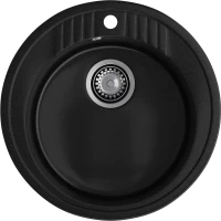 Кухонная мойка GranFest Rondo 520 52x52 см, черный