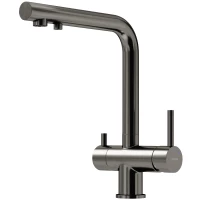 Смеситель для кухни Sancos Foster SC4014GG с подключением к фильтру, вороненая сталь