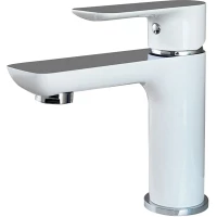 Смеситель для раковины Gappo G1048 хром/белый