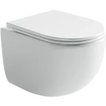 Изображение товара унитаз подвесной ceramica nova up cn4007 безободковый, торнадо, с сиденьем микролифт, белый
