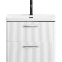 Тумба под раковину BelBagno Due DUE-600-2C-SO-BL-P 60,6 см, подвесная, Bianco Lucido