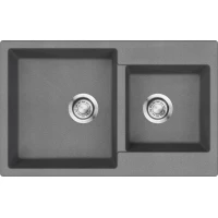 Кухонная мойка Emar Quartz EMQ-2800.Q 80x50 см, антрацит