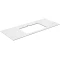 Столешница 117 см белый матовый для раковин встраиваемых сверху Kerama Marazzi Plaza Classic Монте Тиберио PL2.SG507120R\120 - 1