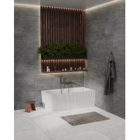 Акриловая ванна BelBagno BB714-1500-750-R 150x75 см R, угловая, белый