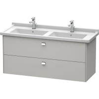 Тумба бетонно-серый матовый 122 см Duravit Brioso BR414401007