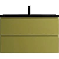 Тумба под раковину Art&Max Bianchi AM-Bianchi-1000-2C-SO-OM 100 см, подвесная, оливковый матовый