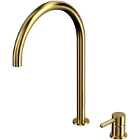 Смеситель для раковины Whitecross Y Y1218GL без донного клапана, золотой