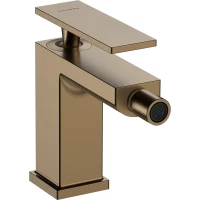 Смеситель для биде Hansgrohe Tecturis E 73200140 с донным клапаном, бронза