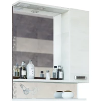 Зеркальный шкаф 69x73,6 см венге/северное дерево светлое R Sanflor Техас H0000001229