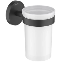 Стакан для зубных щеток Aquatek Европа AQ4104MB настенный, черный матовый