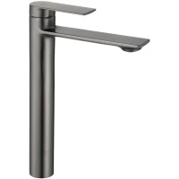 Смеситель для раковины Rea Storm REA-B4584 без донного клапана, оружейная сталь