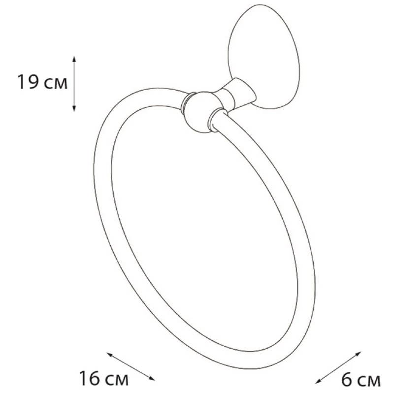 Кольцо для полотенец Grampus Briz GR- 3011