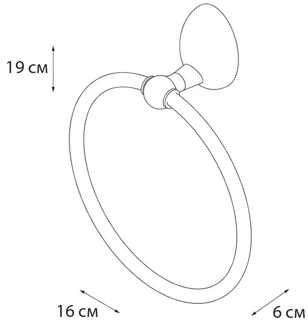 Кольцо для полотенец Grampus Briz GR- 3011 - фото 3