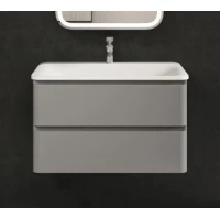 Тумба под раковину AQUAme S4 AQM900480GM 78,6 см, подвесная, серый матовый
