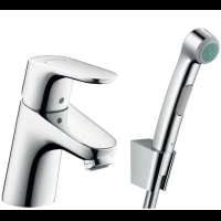 Смеситель для раковины с гигиеническим душем, без донного клапана Hansgrohe Focus E2 31926000