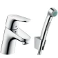 Смеситель для раковины с гигиеническим душем, без донного клапана Hansgrohe Focus E2 31926000