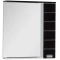 Зеркальный шкаф 80x87 см с подсветкой белый/черный Aquanet Доминика 00171082 - 1
