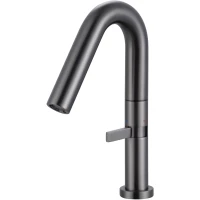 Смеситель для раковины Knotlor Elixir SS-30/GM вороненая сталь