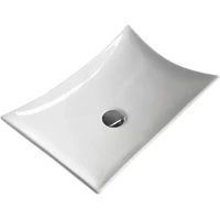 Раковина-чаша CeramaLux 7701B 57x38 см, накладная, белый