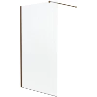 Душевая перегородка Knotlor Velum WI120CG1RB 1200 см, профиль бронза матовая, стекло рифленое