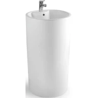 Раковина CeramaLux NB135 44x44 см, напольная, белый