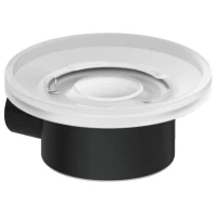 Мыльница Kludi Vela R 5898539 настенная, черный матовый