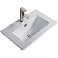 Раковина CeramaLux YJ-803-60 61x40 см, накладная, белый