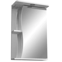 Зеркальный шкаф 50x70 см белый глянец/белый матовый R Stella Polar Верея SP-00000032