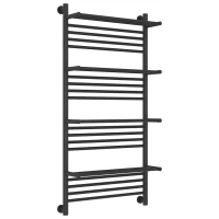 Полотенцесушитель водяной 1200x600 темный титан муар Сунержа Богема с полкой+ 15-0224-1260