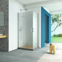 Душевой уголок Vegas Glass AFA-F Retta 100*90 08 10 L 100x90 см L, профиль хром, стекло сатин