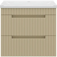 Тумба с раковиной Brevita Ariana ARI-01060-03062Я + Р-Евв14060-Д 60 см, подвесная, капучино матовый