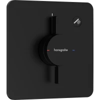 Смеситель для душа Hansgrohe DuoTurn Q 75614670 встраиваемый, черный матовый