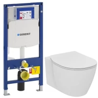 Комплект подвесной унитаз Ideal Standard Connect E771801 + E772401 + система инсталляции Geberit 111.300.00.5