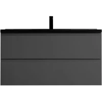 Тумба под раковину Art&Max Bianchi AM-Bianchi-1000-2C-SO-GM 100 см, подвесная, серый матовый