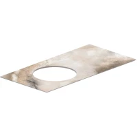 Столешница 96,8 см бежевый глянец для раковин встраиваемых сверху Kerama Marazzi Cono Ониче CO2.1.SG567402R\97