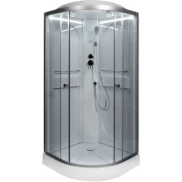 Душевая кабина 100x100x215 см Deto L601LED прозрачное