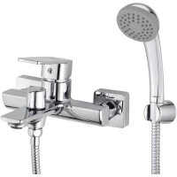 Смеситель для ванны Milardo Poli POLSB00M02 с душевым гарнитуром, хром