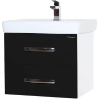 Тумба черный глянец/белый глянец 55 см Bellezza Рокко 463530967004