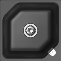 Кухонная мойка Rivelato Locus LS-50 antracite 50x50 см, антрацит