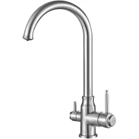 Смеситель для кухни Zorg SH 763 CR с подключением к фильтру, хром