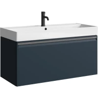 Тумба под раковину Aqwella 5 Stars Pure PUR0110GRM 99,2 см, подвесная, серый матовый